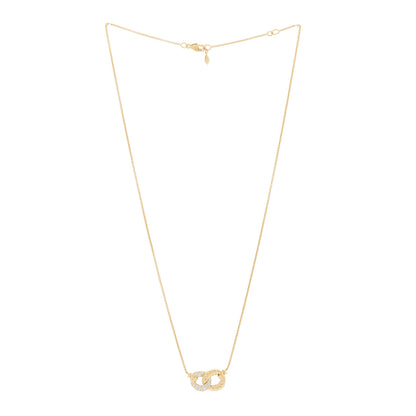 David Yurman 18K Yellow Gold Diamond Pave Extra-Small Belmont Pendant Necklace 2 of 4