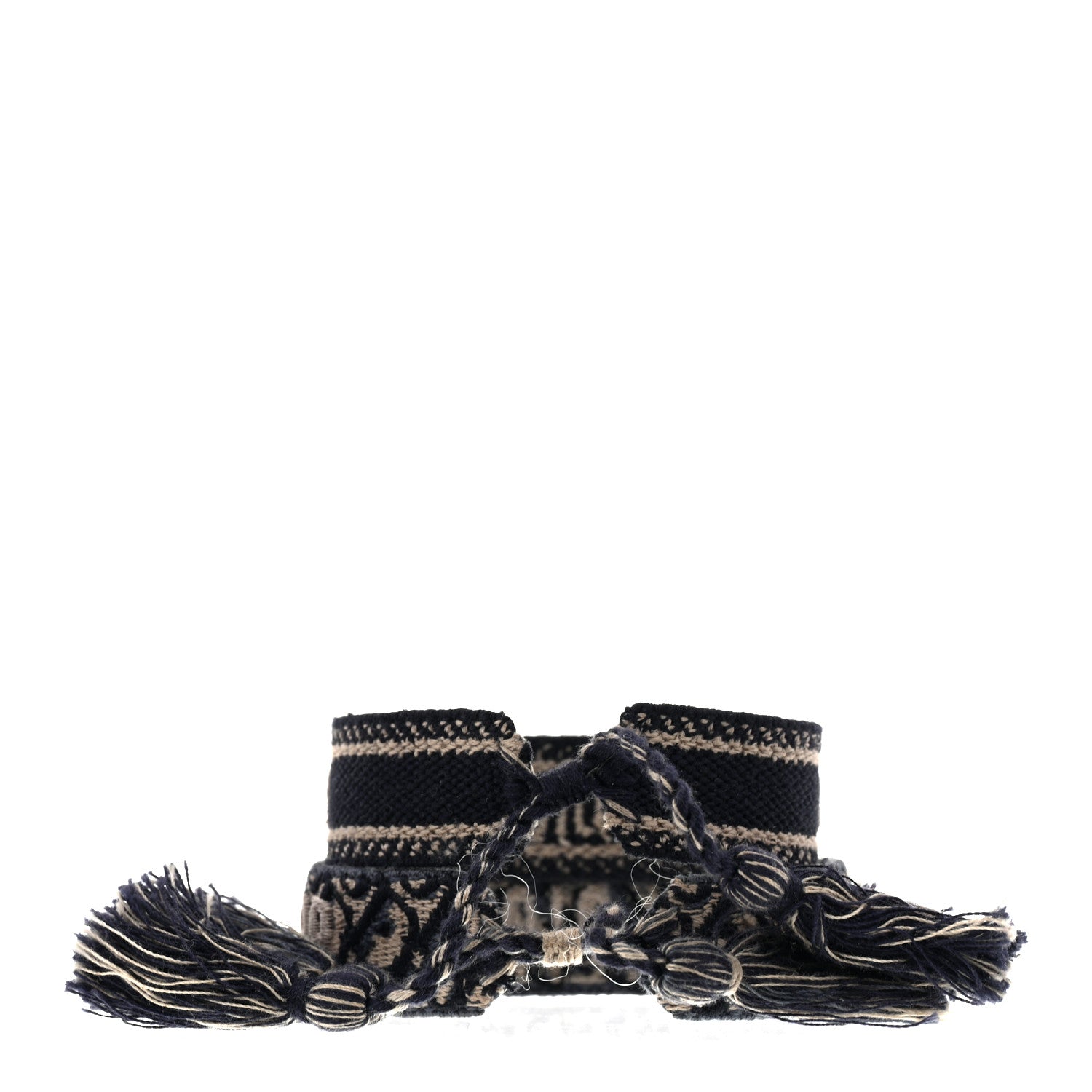 Christian Dior Woven Cotton J'Adior Friendship Bracelet Set Navy 3 of 6