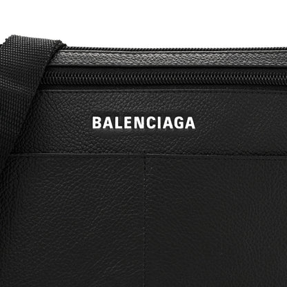 Balenciaga Grained Calfskin Explorer Crossbody Flat Pouch Black 8 of 10