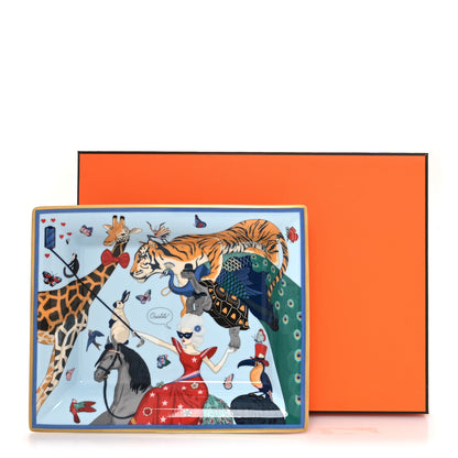 Hermes Porcelain Hermes Story Change Tray Bleu Gris 8 of 8