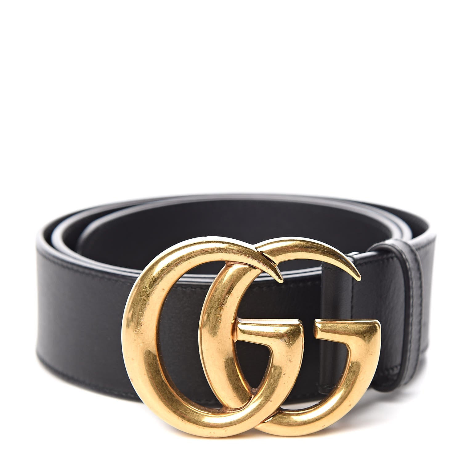 Gucci Calfskin Double G 40mm Belt 85 34 Black 1 of 7