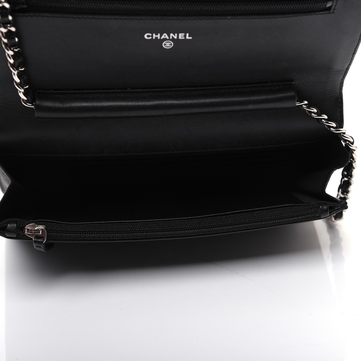 Chanel Caviar Timeless CC Wallet On Chain WOC Black 5 of 15