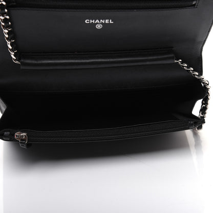 Chanel Caviar Timeless CC Wallet On Chain WOC Black 5 of 15