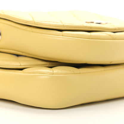 Chanel Lambskin Quilted Side Packs Yellow 11 of 12