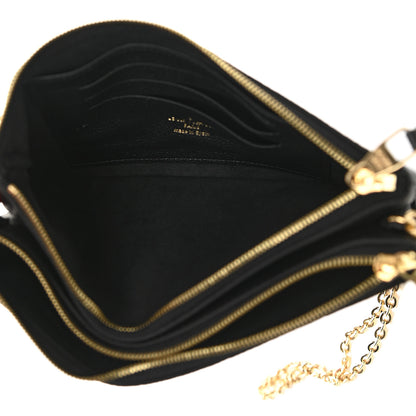 Louis Vuitton Empreinte Double Zip Pochette Black 6 of 11