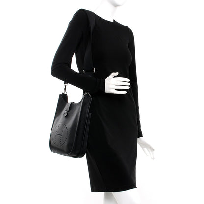Hermes Taurillon Clemence Evelyne III PM Black 2 of 8