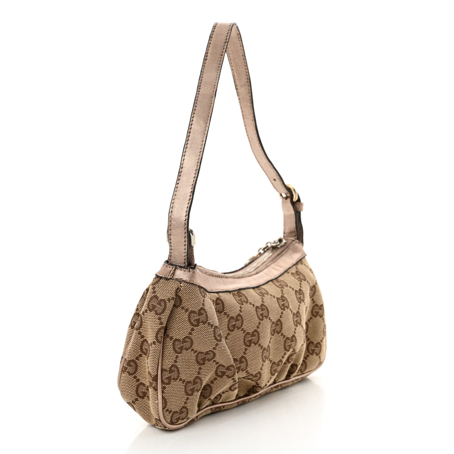 Gucci Monogram Heart GG Charm Pochette Bronze 3 of 14