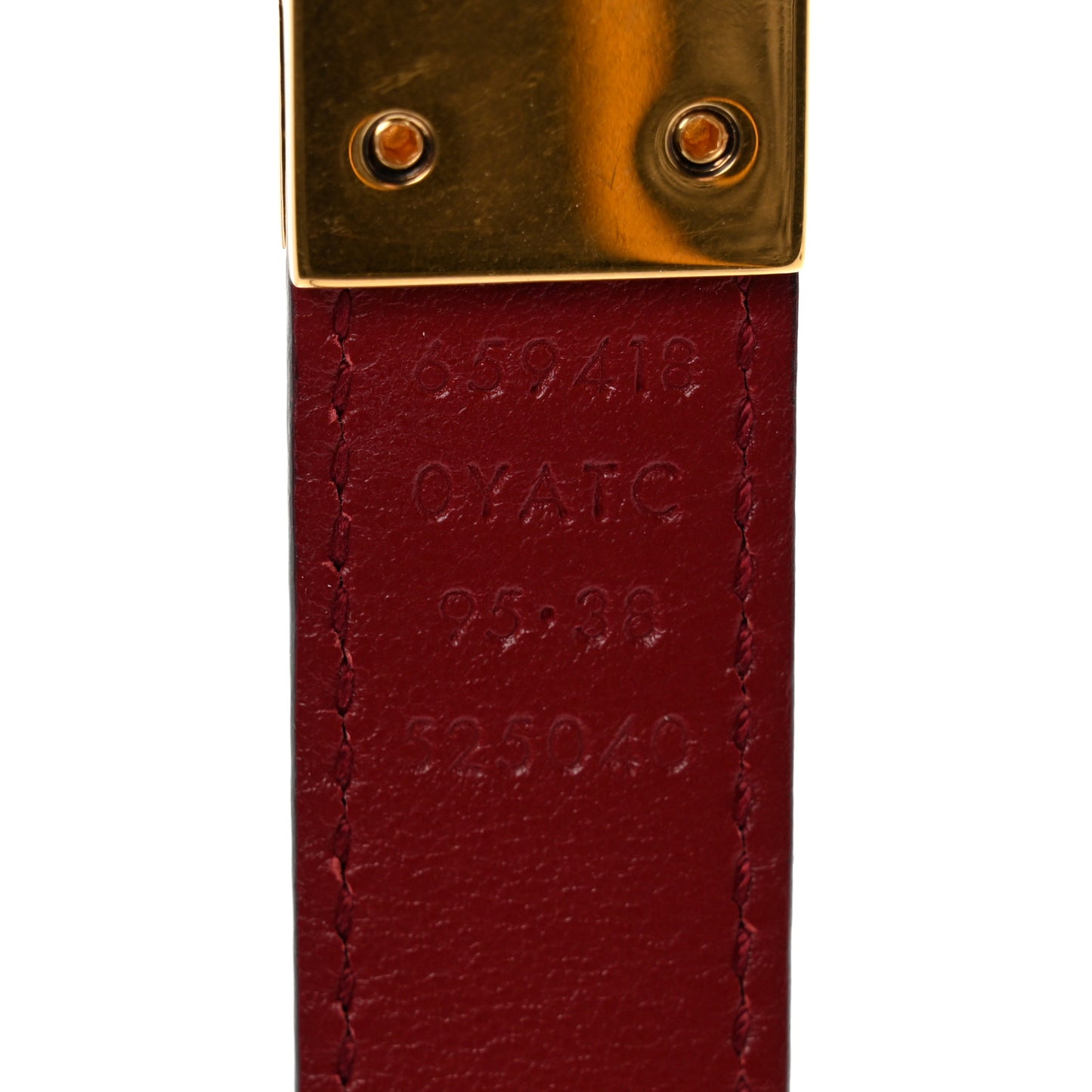 Plutone Calfskin Double G Reversible 20mm Belt 95 38 Black Red