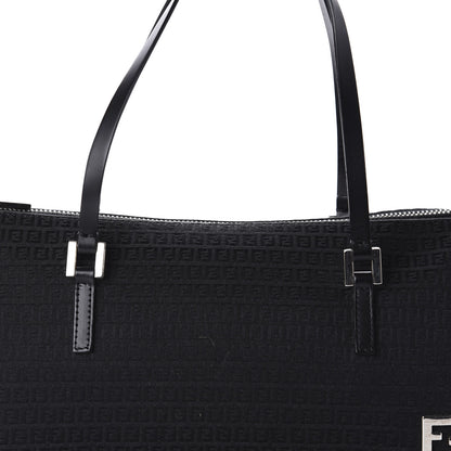 Fendi Zucchino Shoulder Bag Black 9 of 9