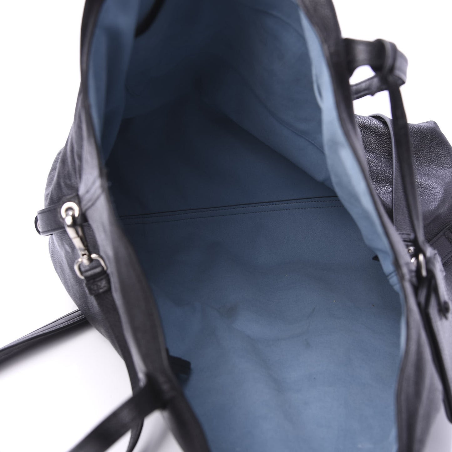 Glace Calf Etiquette Shoulder Tote Black Astrale