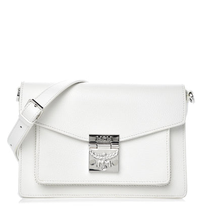 MCM Grained Calfskin Small Patricia Crossbody White 1 of 12