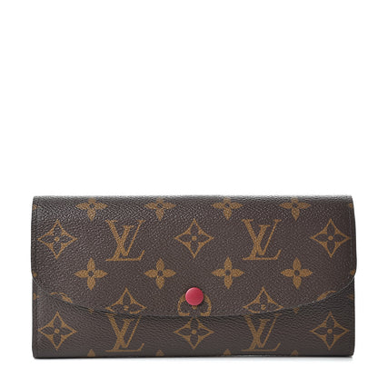 Louis Vuitton Monogram Emilie Wallet Fuchsia 1 of 8