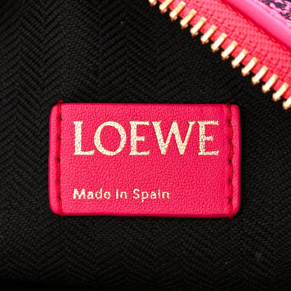 Loewe Jacquard Anagram Calfskin Small Cubi Bag Pink 6 of 10