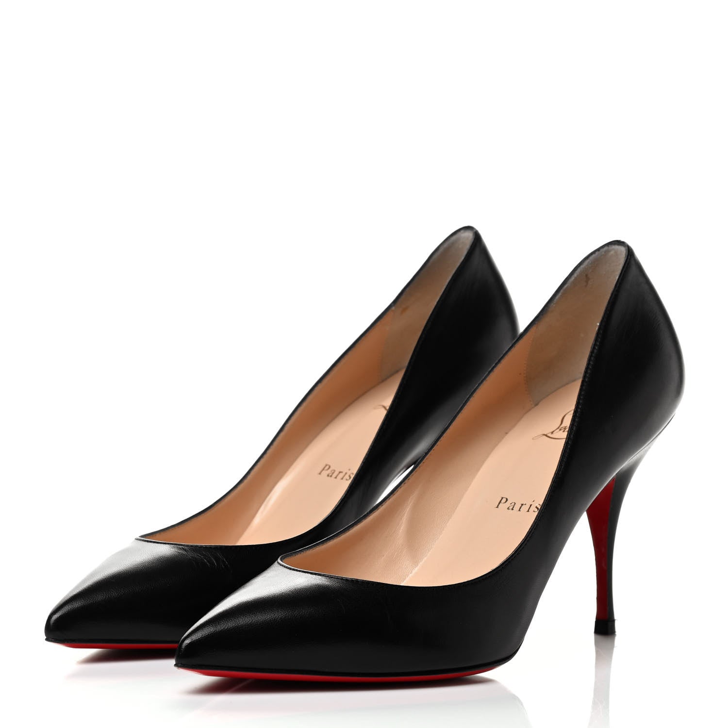 Christian Louboutin Kid Piou Piou 85 Pumps 39 Black 3 of 7