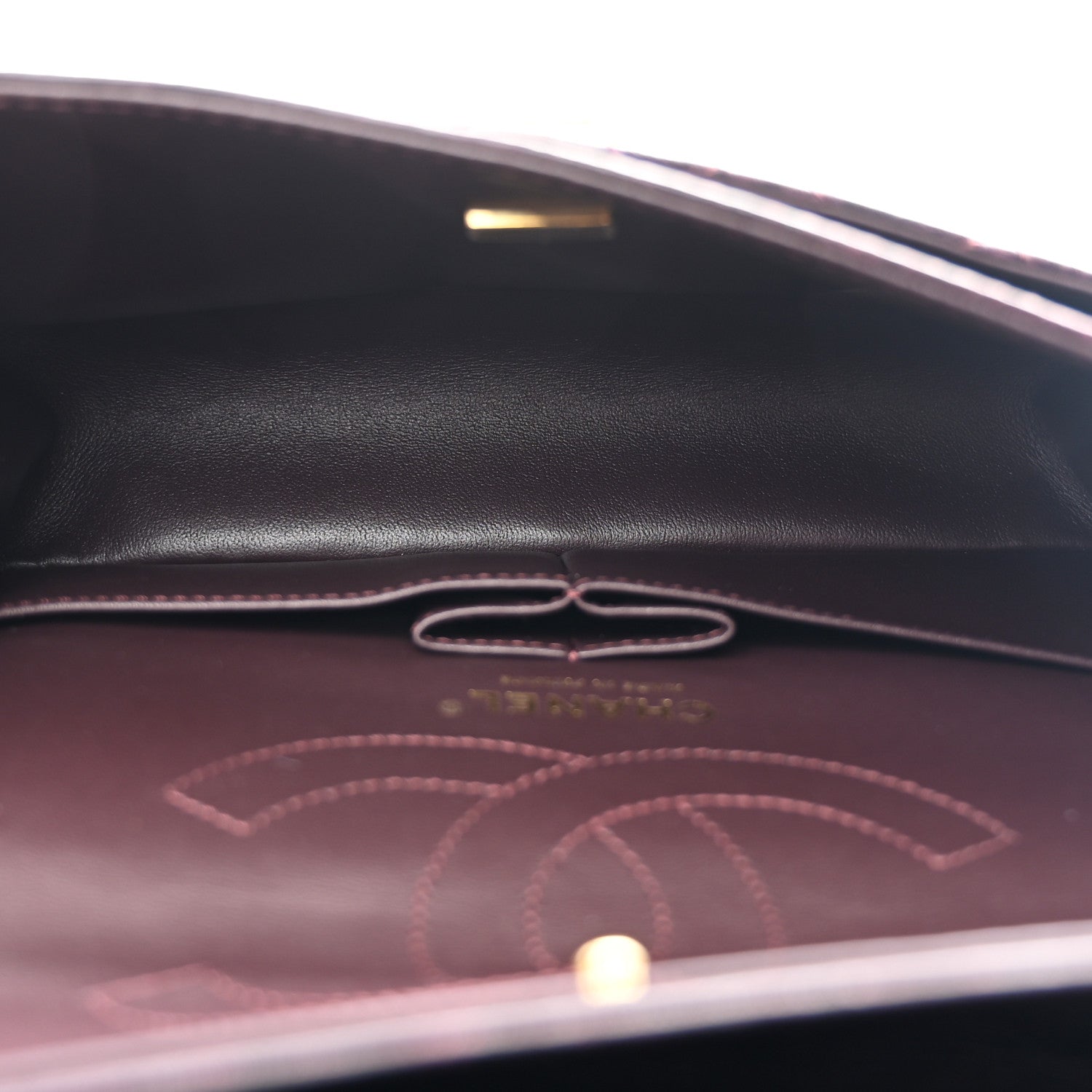 Chanel Aged Calfskin Quilted 2.55 Reissue 225 Flap Dark Burgundy 5 of 10