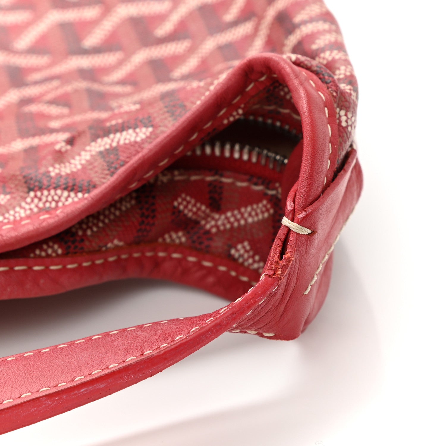 Goyard Goyardine Fidji Zip Hobo Red 19 of 20