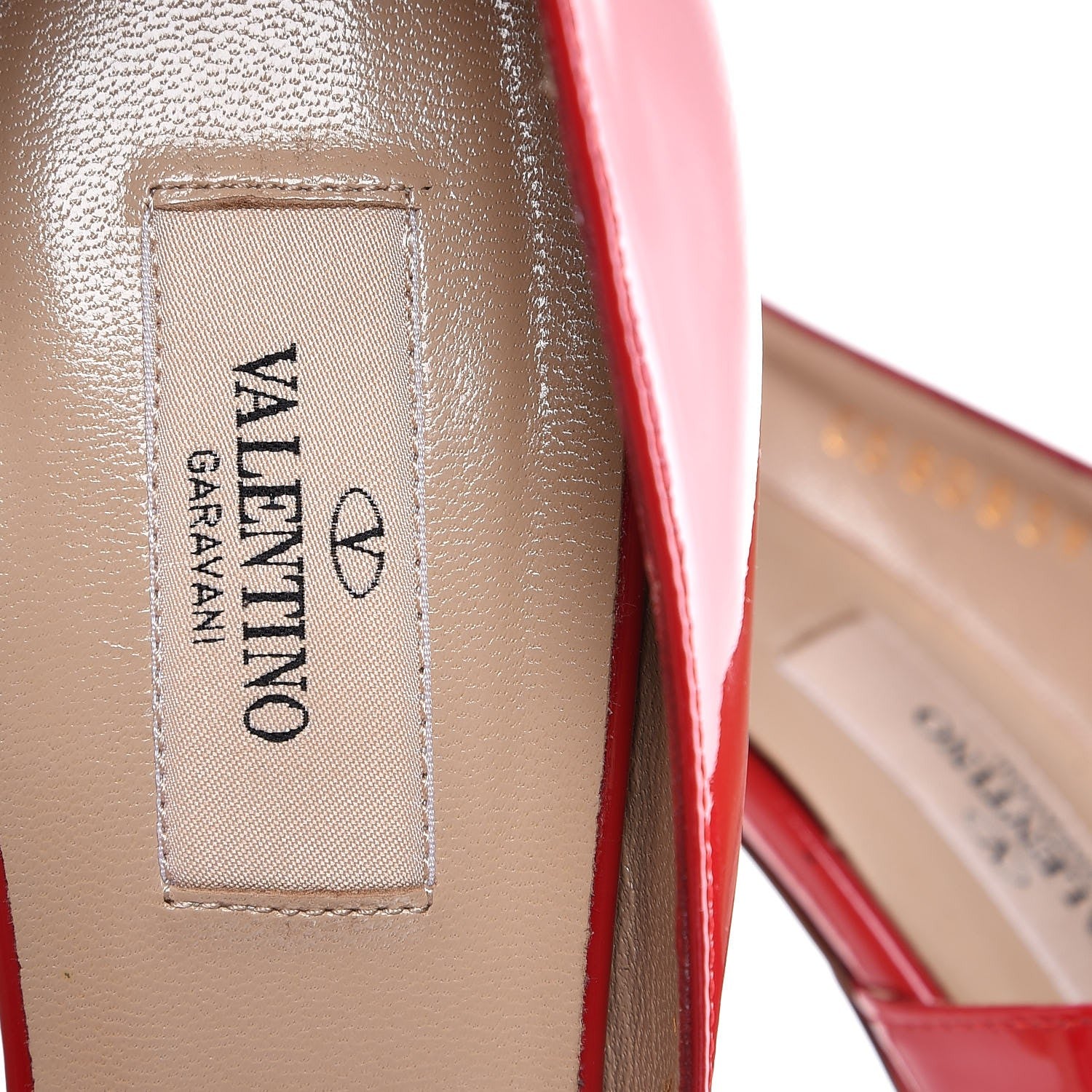 Valentino Garavani Patent Couture Bow Peep Toe d'Orsay 15/110mm Pumps 39.5 Rosso Valentino 9 of 11