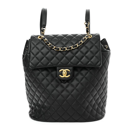 Chanel Lambskin Quilted Large Urban Spirit Backpack Black 1 of 10