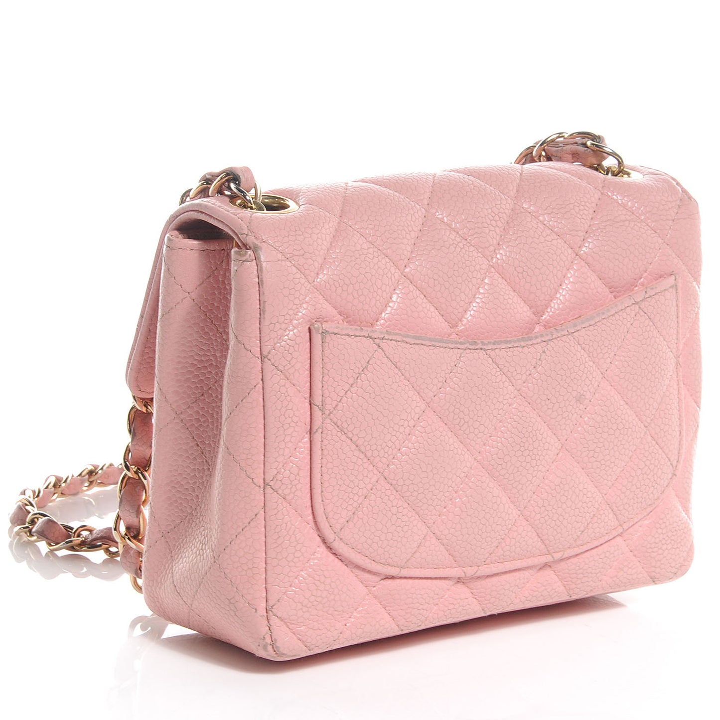 Caviar Quilted Mini Flap Pink