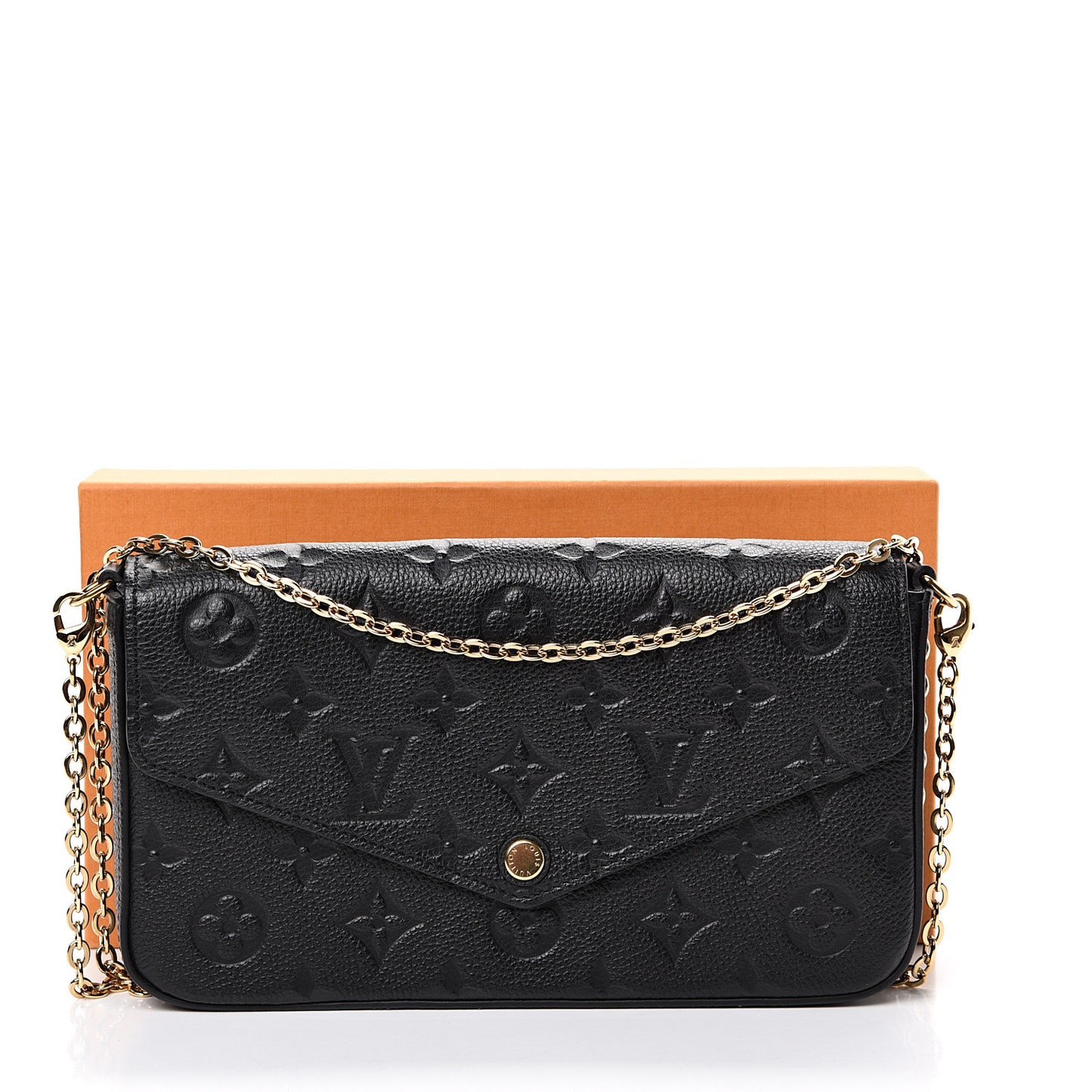 Empreinte Pochette Felicie Chain Wallet Black