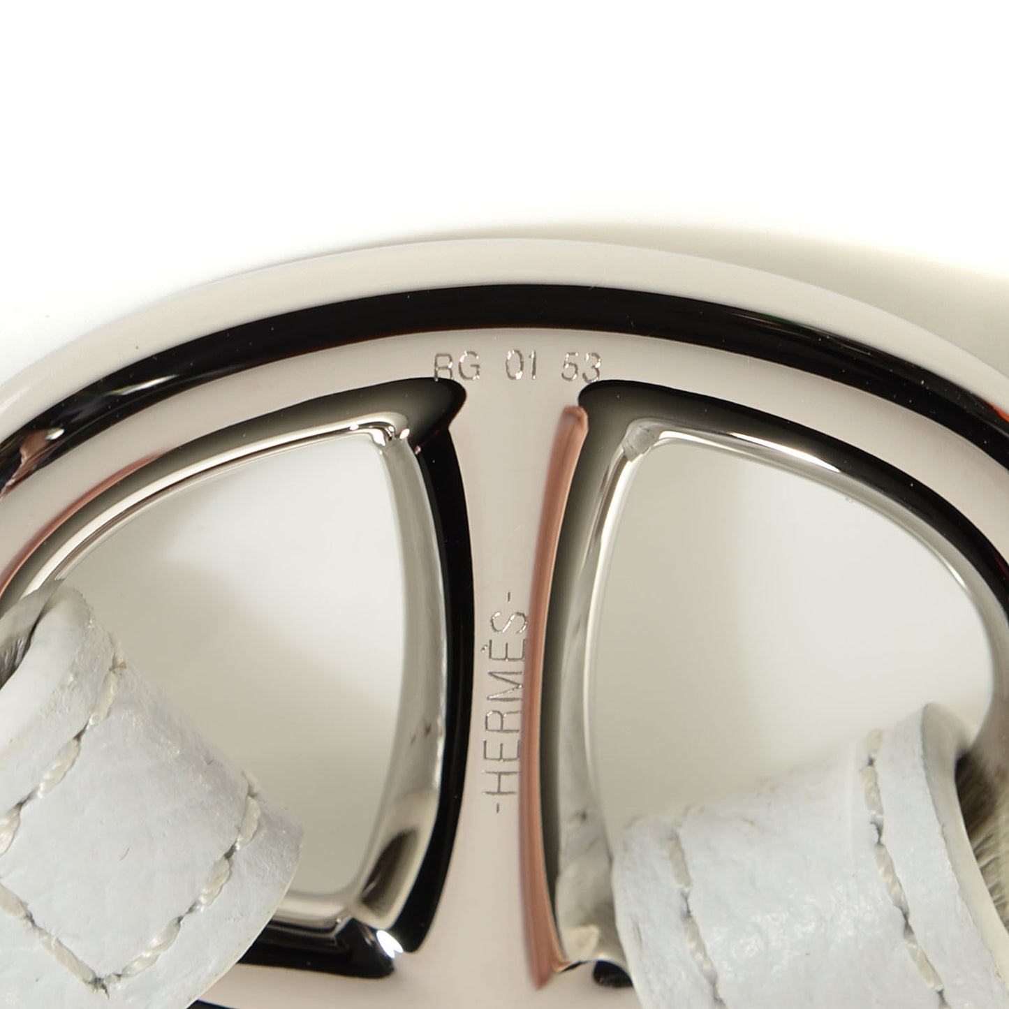 Epsom Granville Double Tour Bracelet White