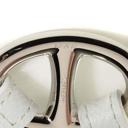 Hermes Epsom Granville Double Tour Bracelet White 8 of 9