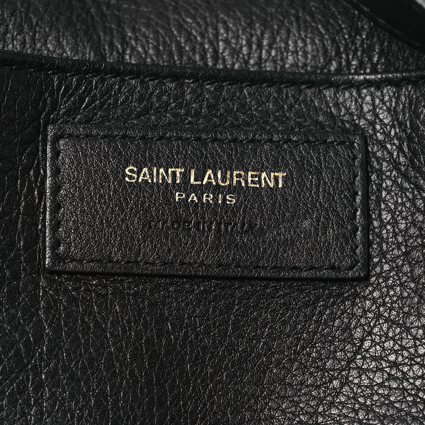 Calfskin Small Monogram Cabas Black