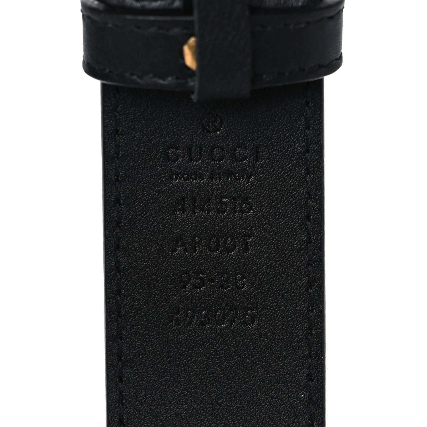 Gucci Calfskin Double G 30mm Belt 95 38 Black 4 of 5