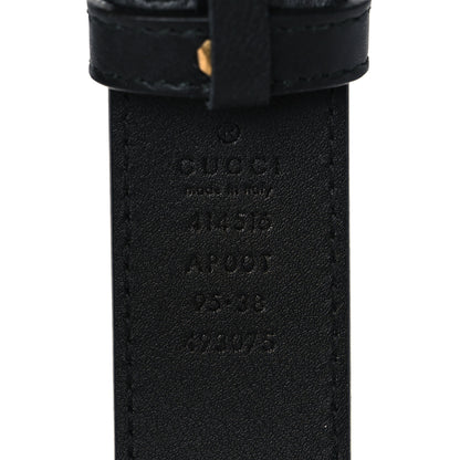 Gucci Calfskin Double G 30mm Belt 95 38 Black 4 of 5