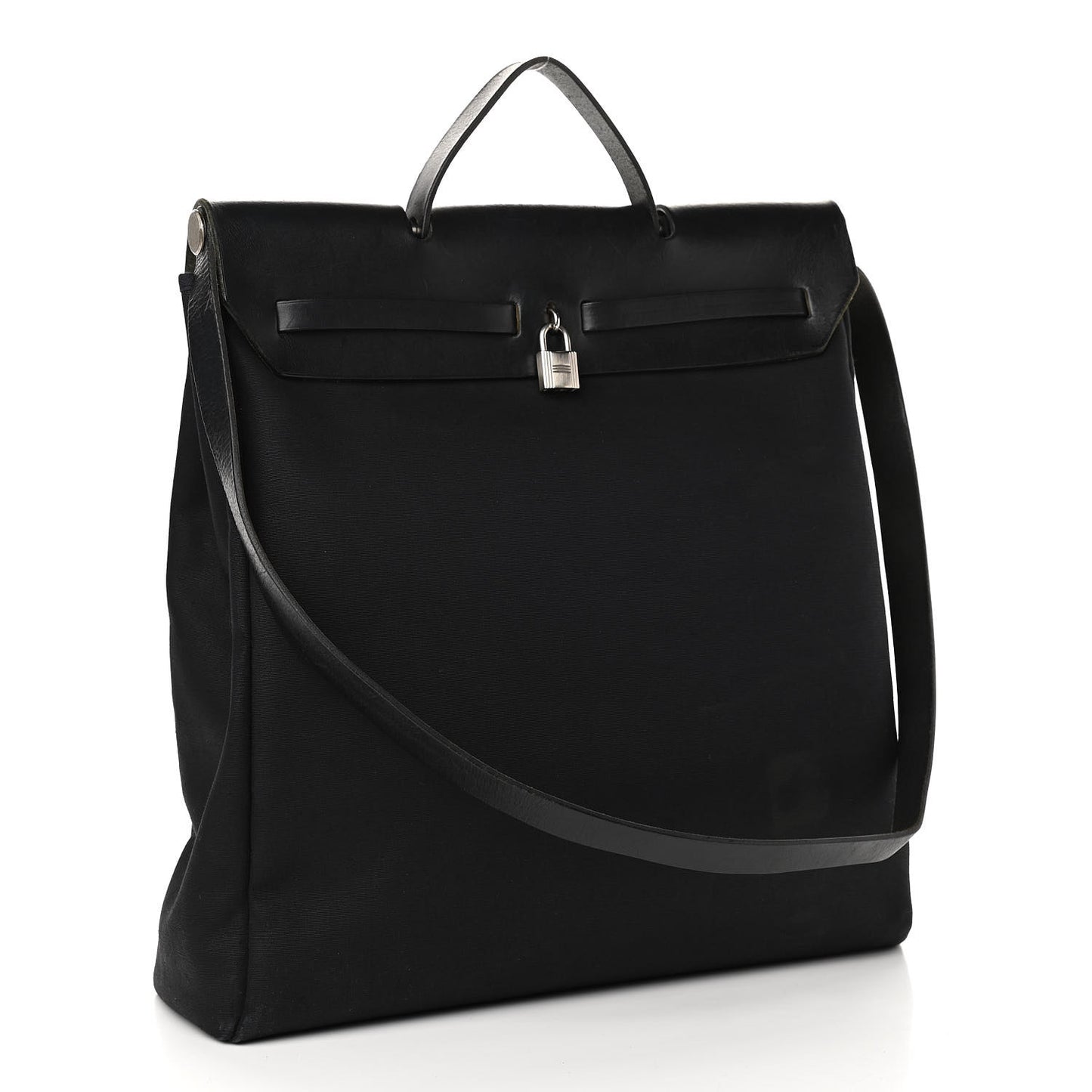 Toile Vache Calfskin Herbag 40 GM Black