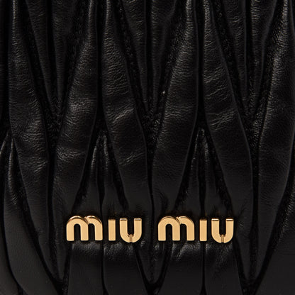 Miu Miu Nappa Matelasse Small Bucket Bag Black 10 of 10