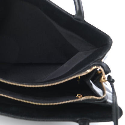 Chanel Caviar Quilted CC Shopping Tote Black 5 of 10