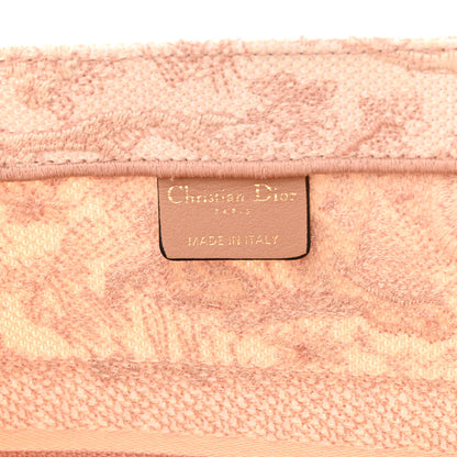 Christian Dior Canvas Embroidered Medium Dioriviera Toile De Jouy Book Tote Rose 5 of 11