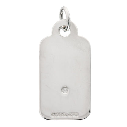 Tiffany Sterling Silver Diamond Yours Truly Charm 3 of 4