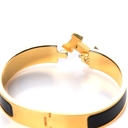 Hermes Enamel Narrow Clic Clac H Bracelet PM Black 4 of 6