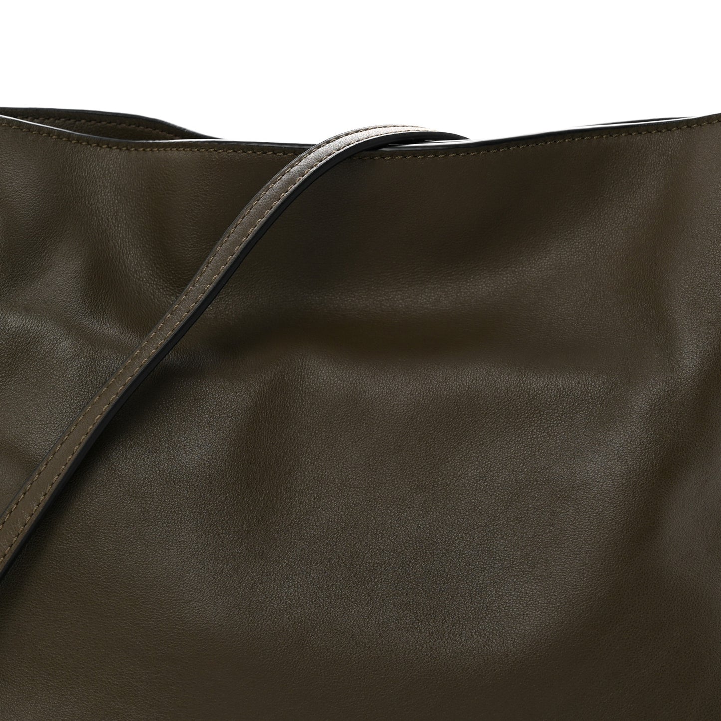 Nappa Flamenco Knot Clutch Dark Khaki
