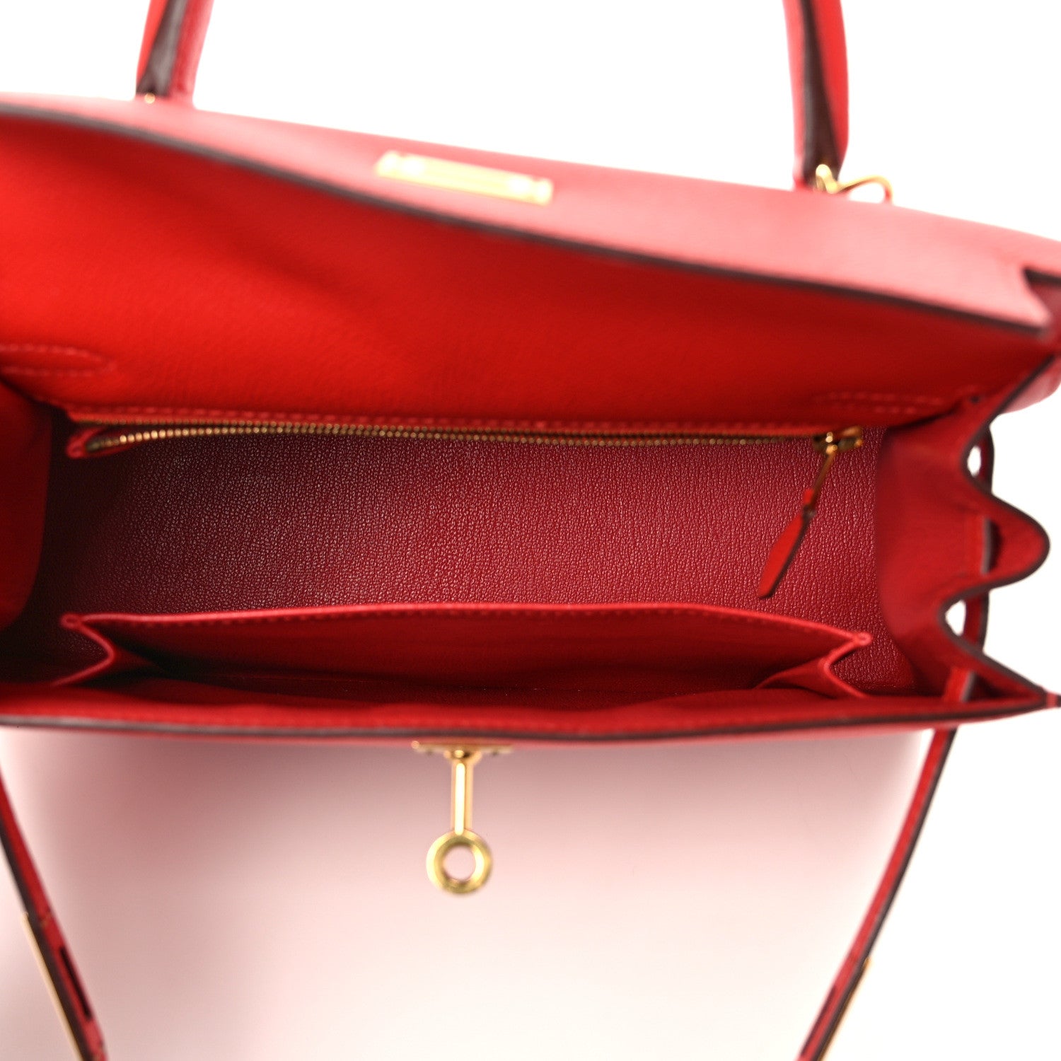 Hermes Epsom Kelly Sellier 25 Rouge Tomate 5 of 10