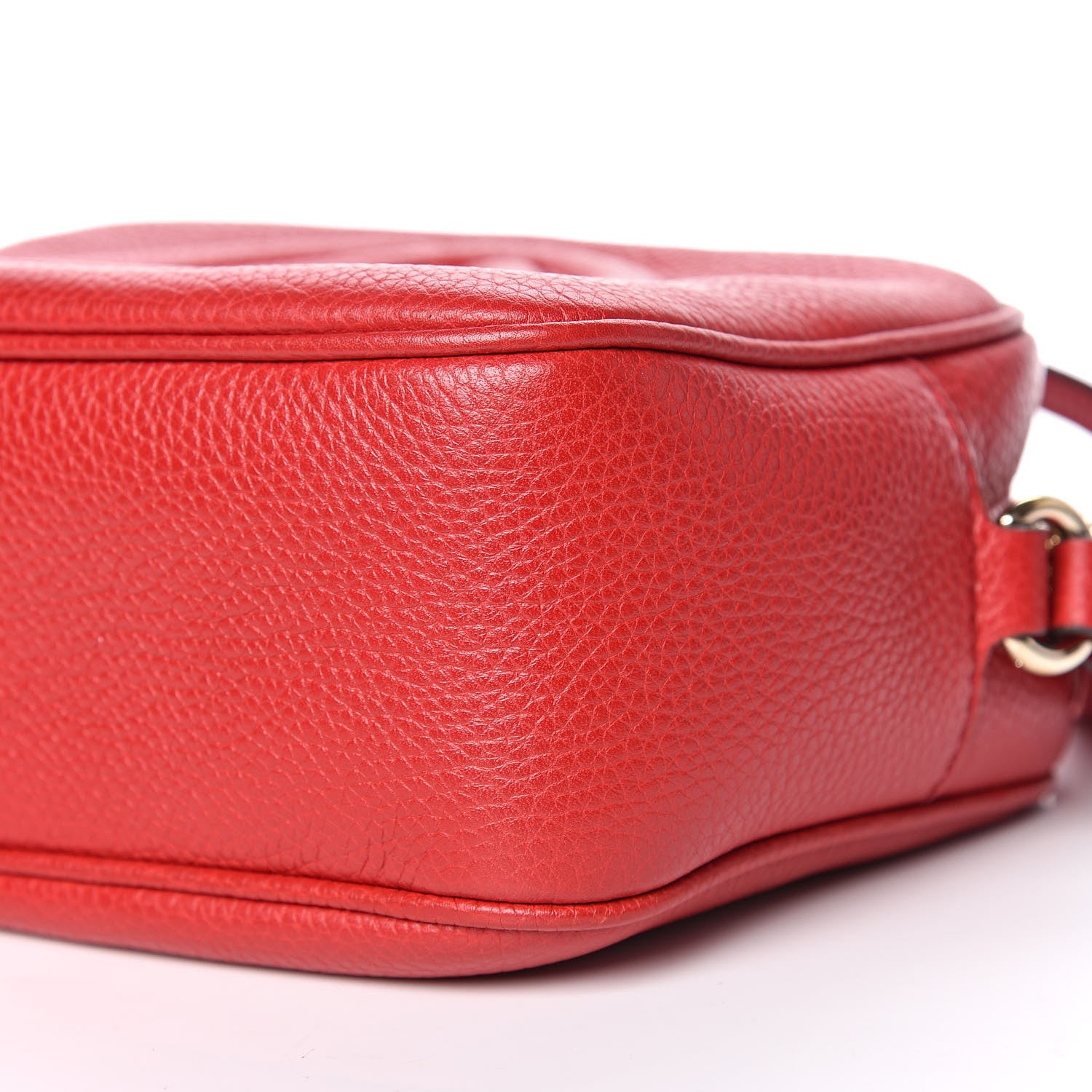 Gucci Pebbled Calfskin Small Soho Disco Bag Tabasco Red 9 of 10