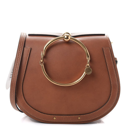 Chloe Calfskin Suede Medium Nile Bracelet Bag Caramel 1 of 8