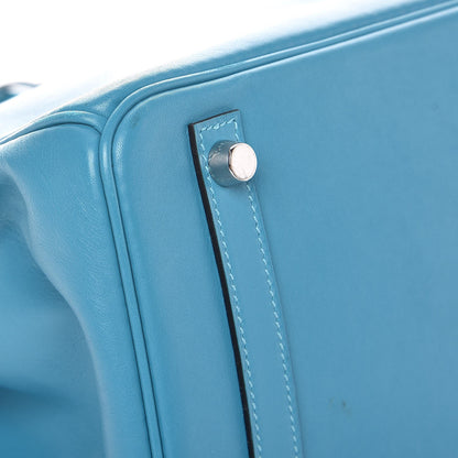 Hermes Swift Birkin 30 Turquoise 6 of 30
