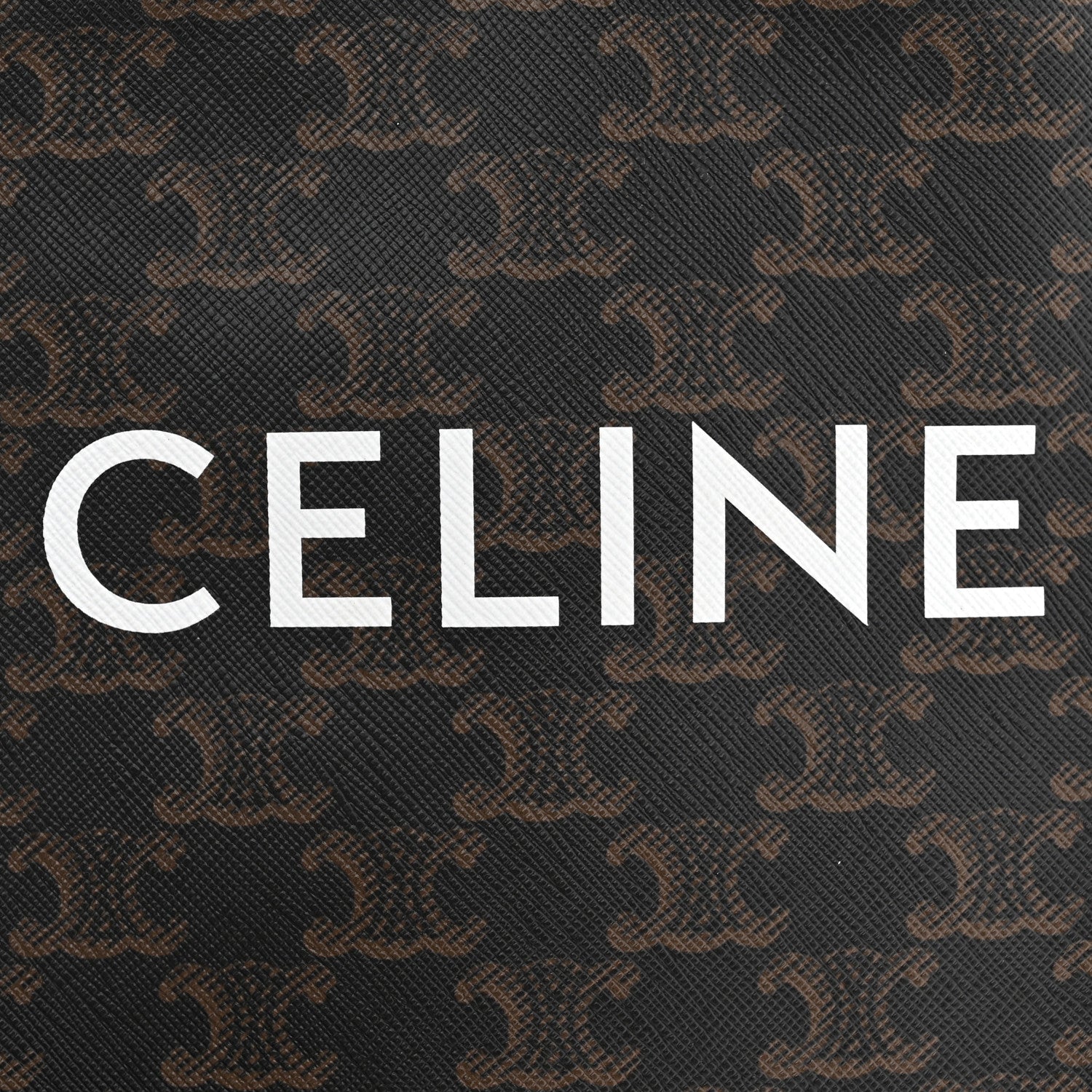 Celine Triomphe Canvas Calfskin Mini Vertical Cabas Tan 6 of 9