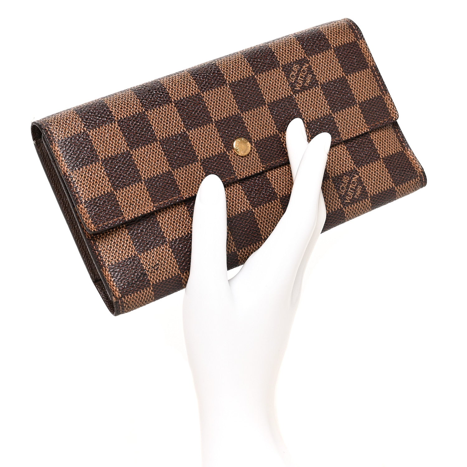 Louis Vuitton Damier Ebene Porte Tresor International Wallet 2 of 9