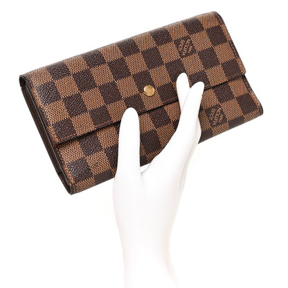 Louis Vuitton Damier Ebene Porte Tresor International Wallet 2 of 9