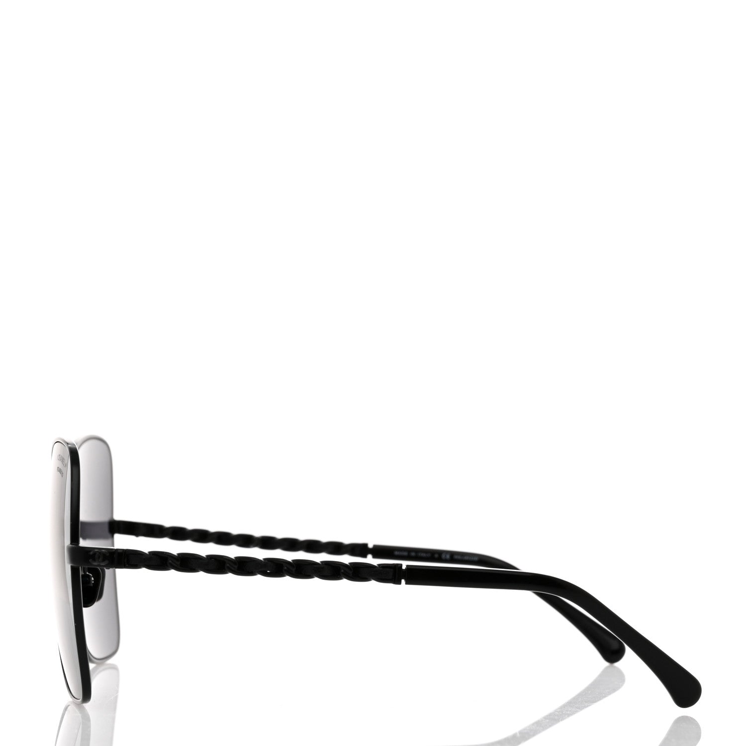 Chanel Metal Square Frame Chain Sunglasses 4274-Q Black 3 of 8