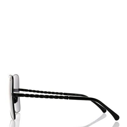 Chanel Metal Square Frame Chain Sunglasses 4274-Q Black 3 of 8