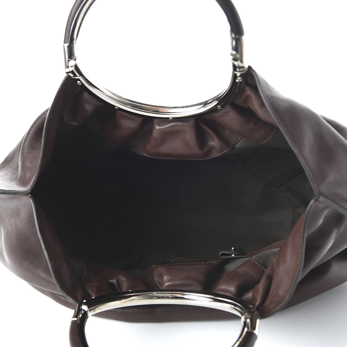 Smooth Calfskin Soft Babe Shopping Tote Brown