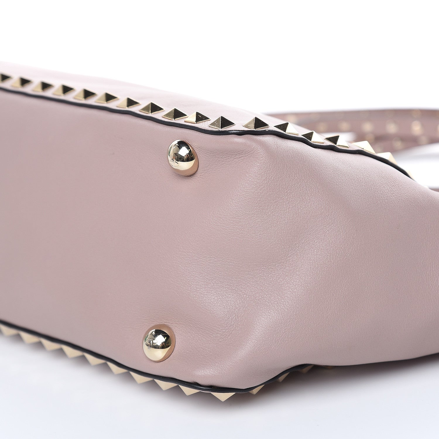 Valentino Garavani Vitello Small Rockstud Tote Poudre 8 of 15