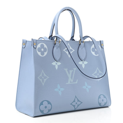 Louis Vuitton Empreinte Monogram Giant By The Pool Onthego MM Summer Blue 2 of 4