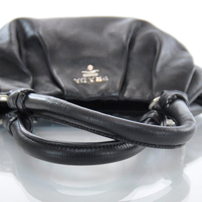 Prada Leather Satchel Nero Black 6 of 9