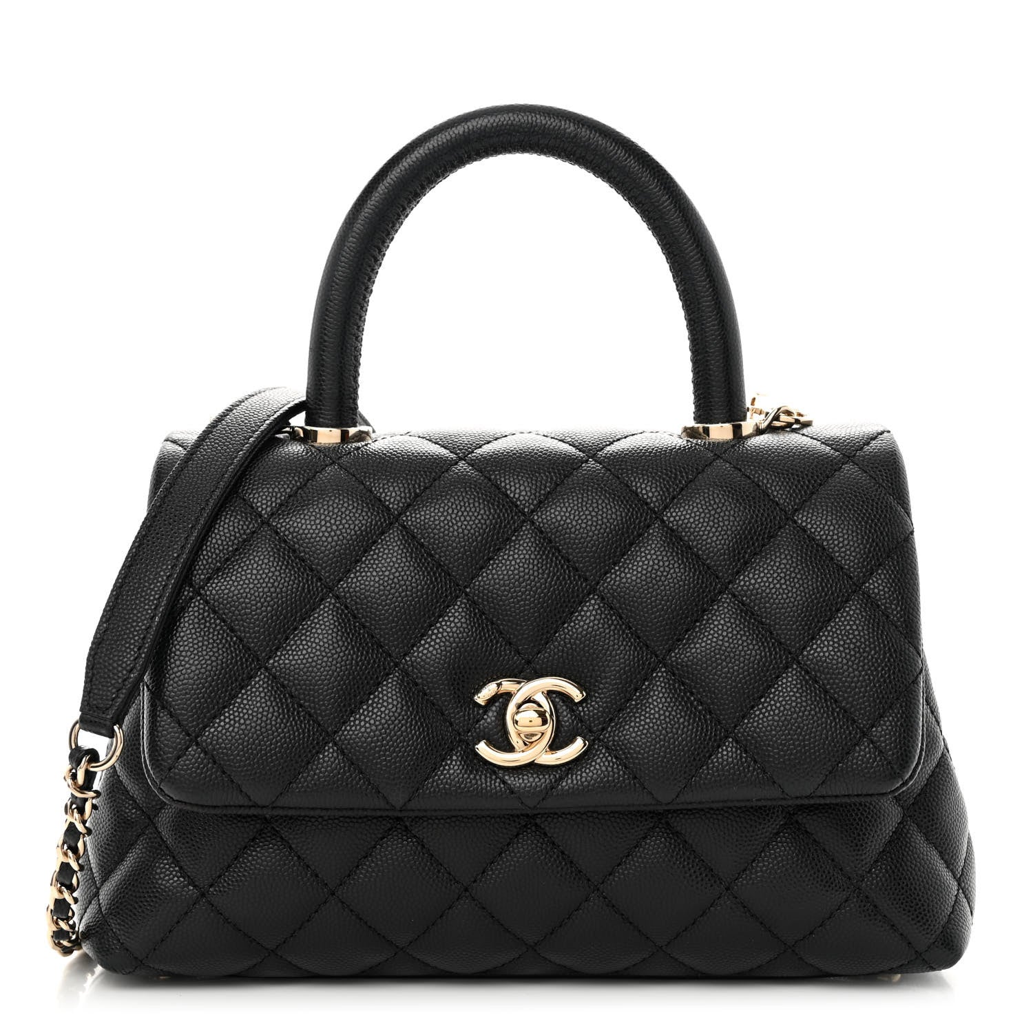 Chanel Caviar Quilted Mini Coco Handle Flap Black 1 of 9